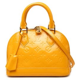 Bolso Louis Vuitton Monogram Vernis Alma BB Amarillo Amarillo