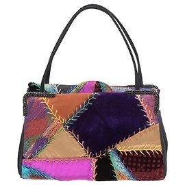 Bolso tote de noche patchwork multicolor Judith Leiber Multicolor