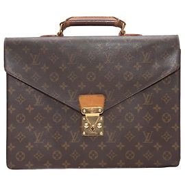 Pasta de documentos Louis Vuitton Monogram marrom Marrom