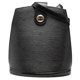 Louis Vuitton Epi Cluny Schultertasche schwarz Schwarz