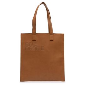 Tote Rive Droite em couro vegan marrom Saint Laurent Marrom