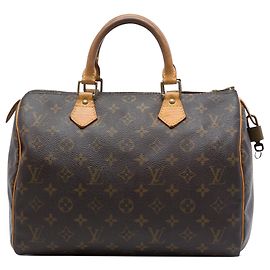 Bolsa Boston Louis Vuitton Monogram Speedy 30 marrom Marrom