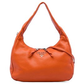 Sac à main Orange Prada Vitello Phenix Orange