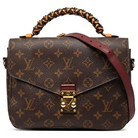 Bolsa Pochette Métis Monogram Braided Marrom Louis Vuitton Marrom