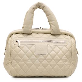 Borsa Bowler Chanel Quilted Caviar Coco Cocoon bianca Bianco