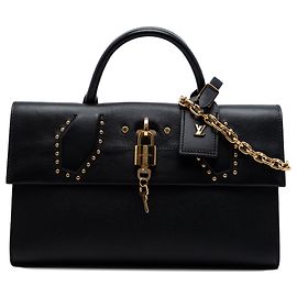 Pochette sac à main Louis Vuitton Taurillon City Steamer noire Noir