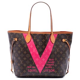 Bolsa Tote Louis Vuitton Limited Edition Monogram Grenade V Neverfull MM marrom Marrom