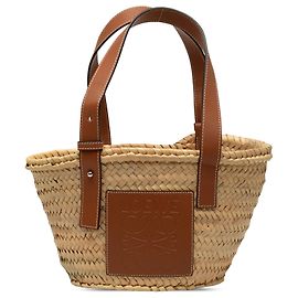 Panier cabas LOEWE Small Raffia Anagram beige Beige