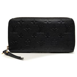 Cartera larga Zippy Monogram Empreinte negra Louis Vuitton Negro
