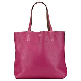 Bolsa Tote Hermès Clemence Double Sens 36 rosa Rosa
