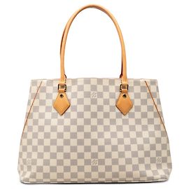 Bolsa Tote Calvi Damier Azur branco Louis Vuitton Branco