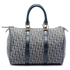 Bolsa Boston Diorissimo Trotter em lona azul Dior Azul