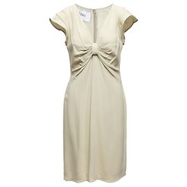 Valentino Garavani Robe à manches courtes Valentino vert chartreuse pâle Taille IT 46 Vert