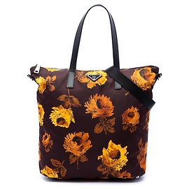 Sac à main Prada Tessuto Stampato marron Marron