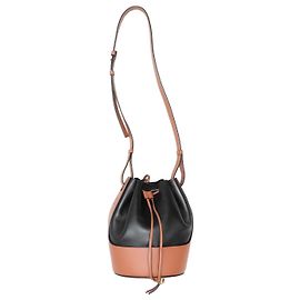 Borsa a tracolla a secchiello Balloon Loewe Nero & Marrone Nero