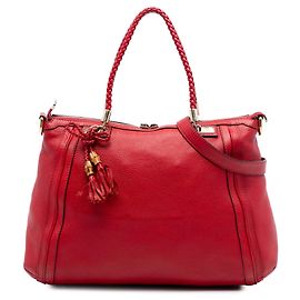 Bolsa Bella em couro de bezerro vermelho Gucci Vermelho