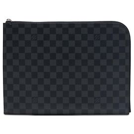 Pochette Jour GM en toile Damier Graphite noire Louis Vuitton Noir