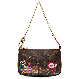 Borsa Louis Vuitton Monogram Vivienne Christmas Roller Coaster Mini Pochette Accessoires marrone Marrone
