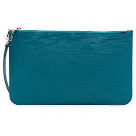 Pochette Louis Vuitton Epi Neverfull bleue Bleu