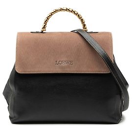 Borsa Velazquez Twist in pelle nera LOEWE Nero