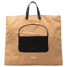Bolsa Tote Fendi Hemp Silhouette marrom Marrom