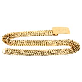 Chanel Multi Chain Logo Gürtel Goldplattiert Golden