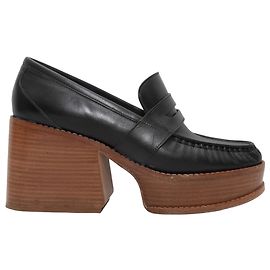 Black Gabriela Hearst Platform Loafers Size 40 Black