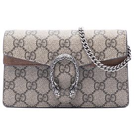 Borsa a tracolla Gucci Mini GG Supreme Dionysus beige Beige