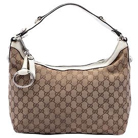 Bolsa Gucci GG Canvas Icon Bit bege Bege