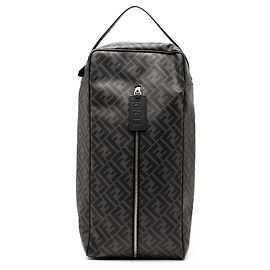 Fendi Zucca beschichtetes Canvas Schuhbeutel Grau Grau
