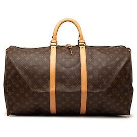 Louis Vuitton Monogram Keepall 55 Reisetasche braun Braun