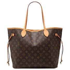 Sac cabas Louis Vuitton Monogram Neverfull MM marron Marron