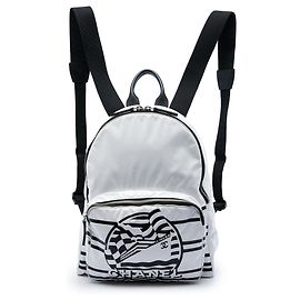 Mochila Chanel La Pausa de vinilo blanco Blanco