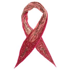 Lenço de seda plissado Multi Hermès La Legende Du Poisson Corail Scarves Multicor