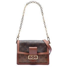 Borsa Louis Vuitton Monogram Reverse Dauphine MM marrone Marrone