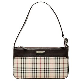 Bolsa de ombro em canvas Burberry House Check bege Bege