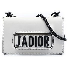 Bolsa transversal Dior Mini em pele de vitela branca J'Adior Chain Flap Branco