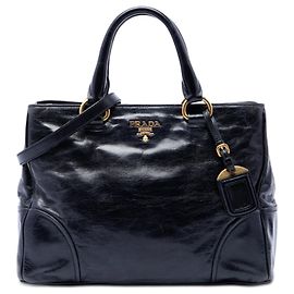 Borsa Prada Vitello Shine nera Nero