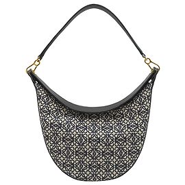 Blue LOEWE Anagram Canvas Luna Hobo Blue