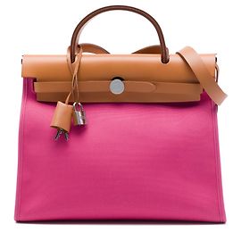 Bolsa Hermès Toile Herbag Zip 31 rosa Rosa