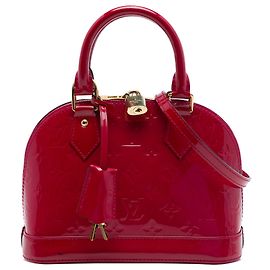 Bolso Louis Vuitton Monogram Vernis Alma BB rojo Roja