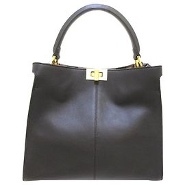 Borsa Fendi Peekaboo X Lite Medium nera Nero