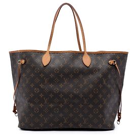 Sac cabas Louis Vuitton Monogram Neverfull GM marron Marron