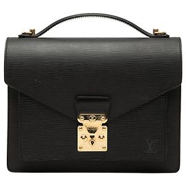Borsa Louis Vuitton Epi Monceau 28 nera Nero