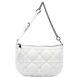 Bolsa Dior Caro Tulip em couro de vitelo Macrocannage Dior branco Branco
