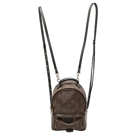 Brown Louis Vuitton Monogram Mini Palm Springs Backpack Brown