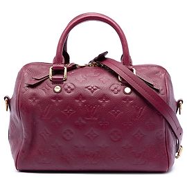 Bolso rojo Louis Vuitton Monogram Empreinte Speedy Bandouliere 25 Roja