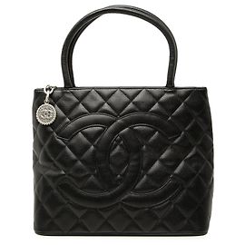 Tote Chanel Caviar Medallion noir Noir