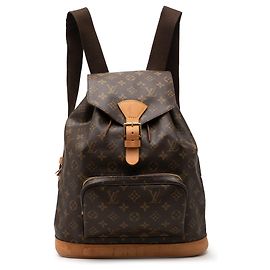 Brown Louis Vuitton Monogram Montsouris GM Backpack Brown