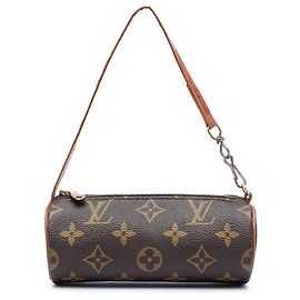 Brown Louis Vuitton Monogram Papillon Pochette Handbag Brown